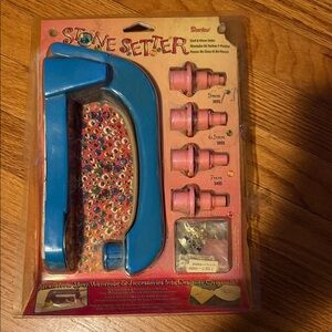 Blue and Pink Stone Setter Kit Bedazzler